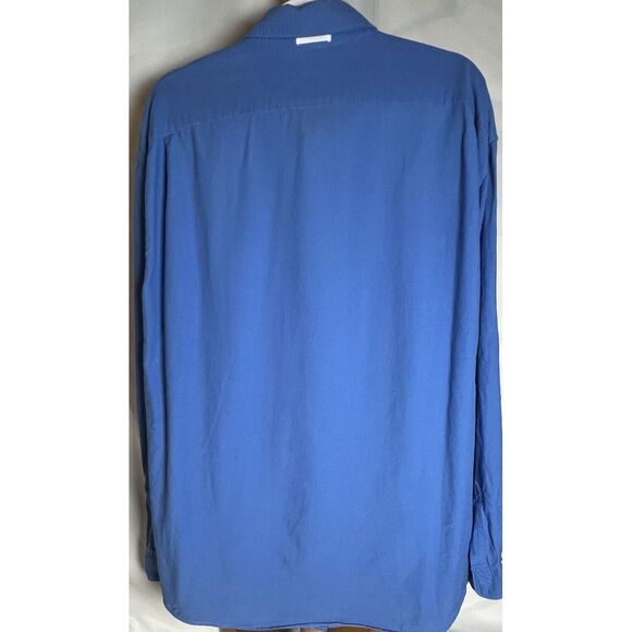 Lacoste Mens 46 (XXL) Long Sleeve Blue Button Up Crocodile Logo Classic - Picture 3 of 9